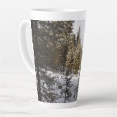 Winter Snowy Mountain Scene in Montana Latte Mok (Linkerhoek)