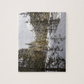 Winter Snowy Mountain Scene in Montana Legpuzzel (Verticaal)