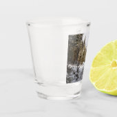 Winter Snowy Mountain Scene in Montana Shot Glas (Links)