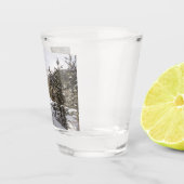 Winter Snowy Mountain Scene in Montana Shot Glas (Rechts)