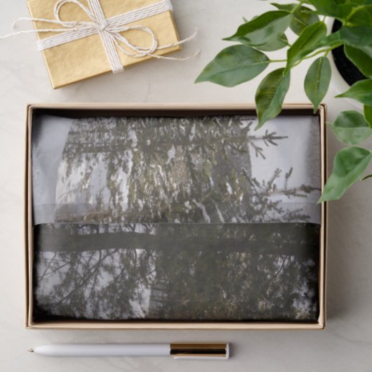 Winter Snowy Mountain Scene in Montana Tissuepapier (Geschenk)