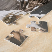 Winter Snowy Owl In Snow Legpuzzel (Zijkant)