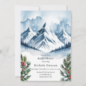 Winter Snowy Pine Wreath Vrijgezellenfeest Kaart (Voorkant)