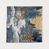 Winter Snowy Quilt Tapestry Wandkleed (Voorkant (horizontaal))