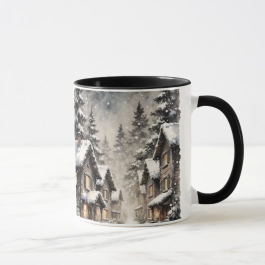 Winter Snowy Scene Mug Mok (Rechts)