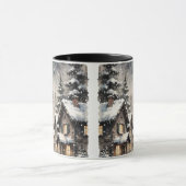 Winter Snowy Scene Mug Mok (Midden)