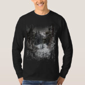 Winter Snowy Trees | Snowy Forest Print t shirt (Voorkant)