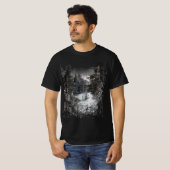 Winter Snowy Trees | Snowy Forest Print t shirt (Voorkant volledig)
