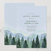 Winter Snowy Wilderness Trees Vrijgezellenfeest Kaart (Voorkant / Achterkant)