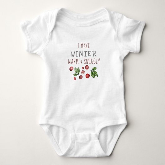 Winter Snuggly Baby Bodysuit (Voorkant)