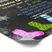 Winter sok drive flyer Sjabloon Poster (Hoek)