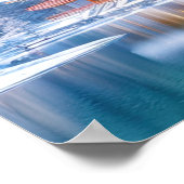 Winter Solace bij de Japanse tempel Poster (Hoek)