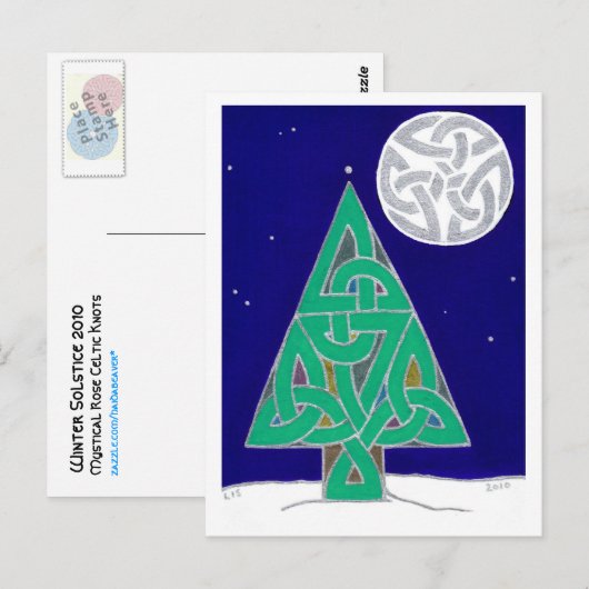 Winter Solstice 2010 briefkaart (Voorkant / Achterkant)
