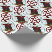 Winter Solstice African American Witch Yule Star W Cadeaupapier (Hoek)