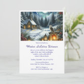 Winter Solstice - binnenuitnodiging Kaart (Staand voorkant)