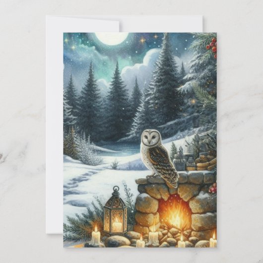 Winter Solstice - binnenuitnodiging Kaart (Achterkant)