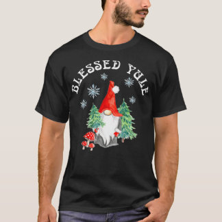 Winter Solstice Blessed Yule Pagan Holiday Gnome T-shirt