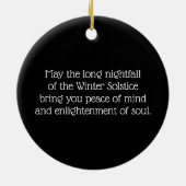 Winter Solstice Blessing Raven of Crow Moon Pagan Keramisch Ornament (Achterkant)