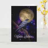 Winter Solstice Blessings Kaart (Gele Bloem)