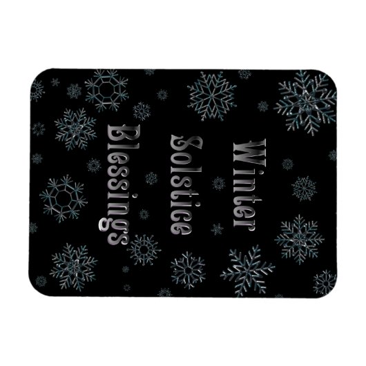 Winter Solstice Blessings Magneet (Horizontaal)