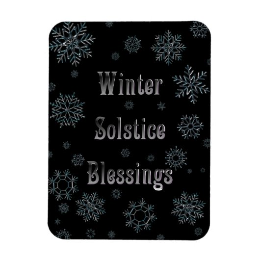Winter Solstice Blessings Magneet (Verticaal)