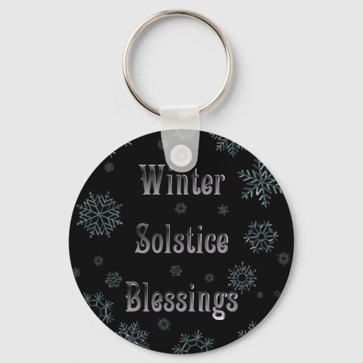 Winter Solstice Blessings Sleutelhanger (Voorkant)
