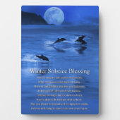 Winter Solstice Blessings Yule Decoraties Fotoplaat (voorkant)