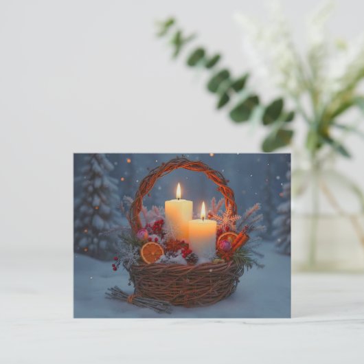 Winter Solstice Blessings Yule Spices Feestdagenkaart (Staand voorkant)