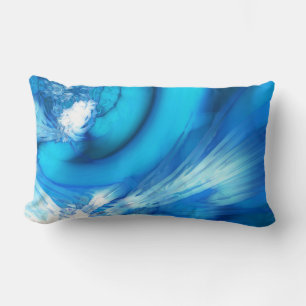 Winter Solstice Blue Abstract Kussen