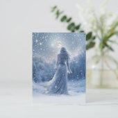 Winter Solstice Bohemian Snow Yule Vakantie Feestdagenkaart (Staand voorkant)