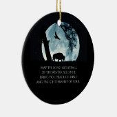 Winter Solstice Buffalo Moon en Raven Keramisch Ornament (Rechts)