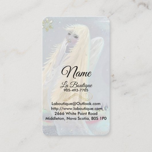 Winter Solstice en Golden Snow Visitekaartje (Voorkant)