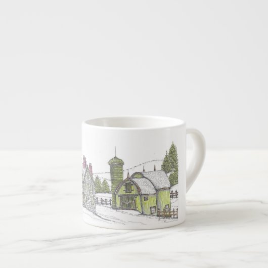 Winter Solstice Espresso Mug Kop (Voorkant rechts)