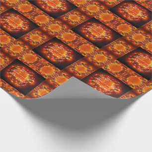 Winter Solstice Faery Lights Wreate Cadeaupapier