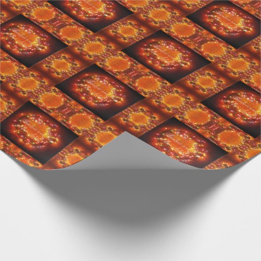 Winter Solstice Faery Lights Wreate Cadeaupapier (Hoek)