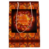 Winter Solstice Faery Lights Wreate Medium Cadeauzakje (Voorkant)