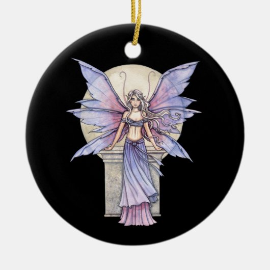 Winter Solstice Fairy Ornament beroemd gemaakt doo (Voorkant)