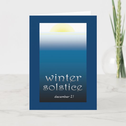 Winter Solstice Feestdagen Kaart (Voorkant)