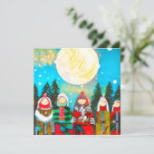 Winter Solstice Feestdagenkaart (Staand voorkant)