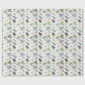 Winter Solstice Flora Symbols Cadeaupapier (Vlak)