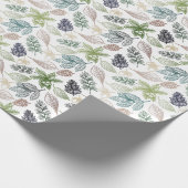 Winter Solstice Flora Symbols Cadeaupapier (Hoek)