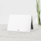 Winter Solstice Foto van Deer Folded Notitiekaartje (Achterkant)