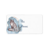 Winter Solstice Fox & Flora Gift Labels (Voorkant)