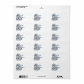 Winter Solstice Fox & Flora Gift Labels (Full Sheet)