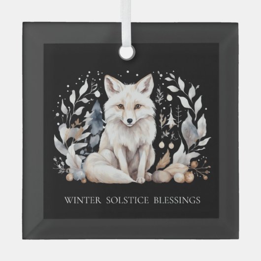 Winter Solstice Fox Ornament (Voorkant)