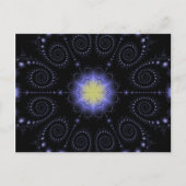 Winter Solstice Fractal Briefkaart (Voorkant)