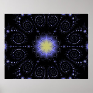 Winter Solstice Fractal Poster