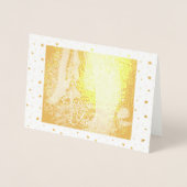 Winter Solstice Golden Oak Trees Folie Kaarten (Voorkant)