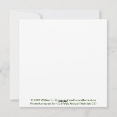 Winter Solstice Green Man Card Feestdagenkaart (Achterkant)