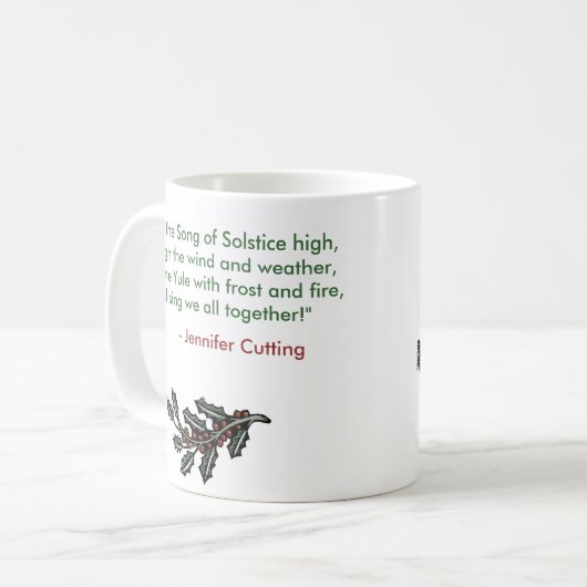 Winter Solstice Green Man Mok (Voorkant links)